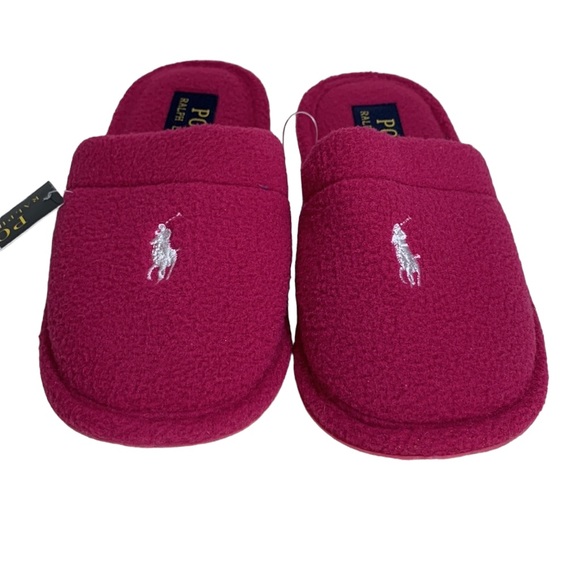 Polo Ralph Lauren Summit Scuff Pink Kid's Slippers - Picture 6 of 8